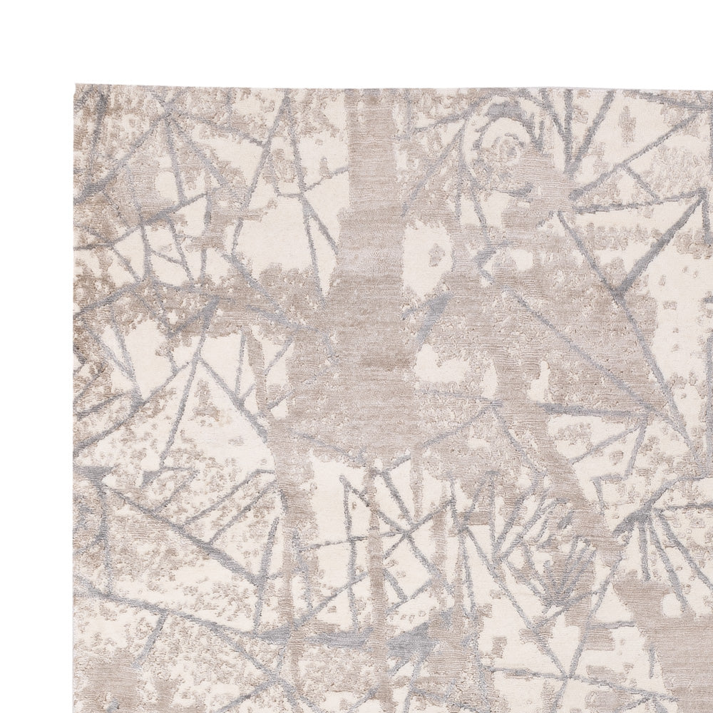 Alfombra de diseño - 304 x 204 cm - plata