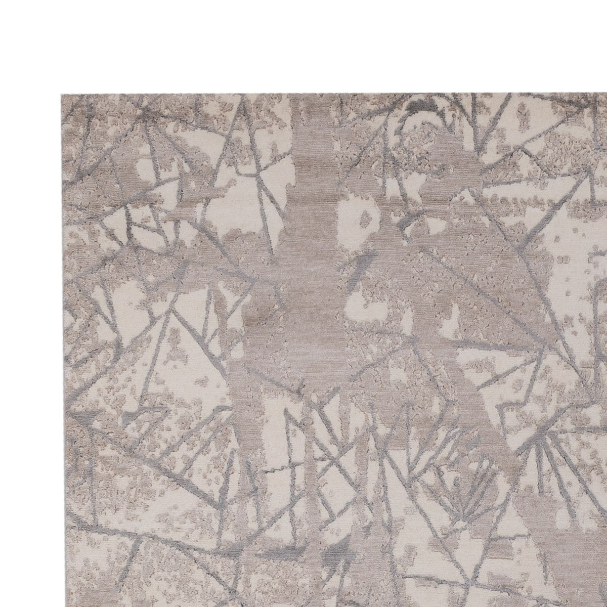 Alfombra de diseño - 301 x 204 cm - plata