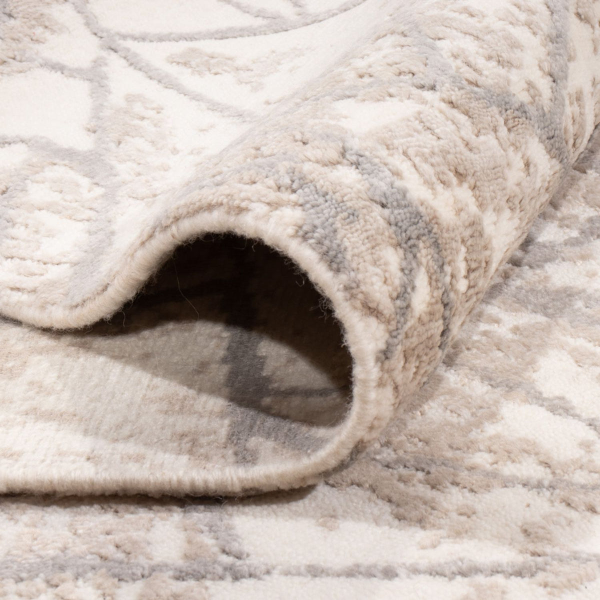 Alfombra de diseño - 301 x 204 cm - plata