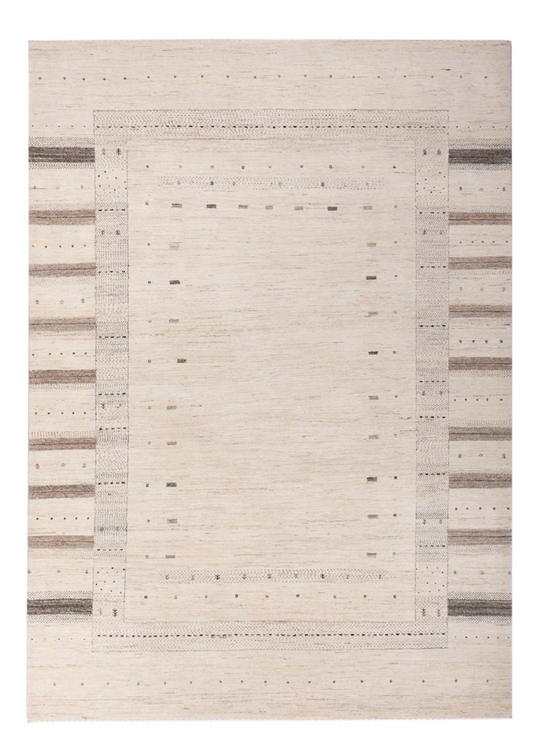 Alfombra Gabbeh - Loribaft Indus - 300 x 206 cm - crema