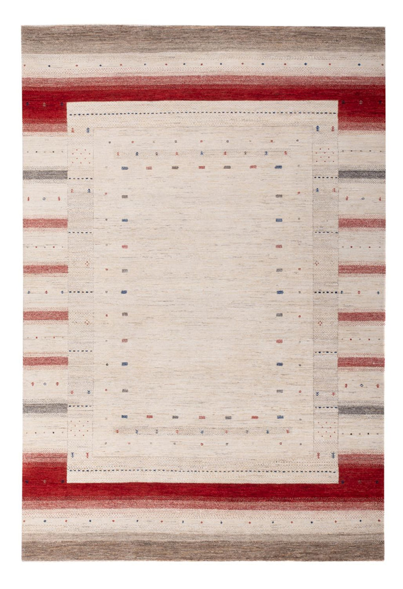 Alfombra Gabbeh - Loribaft Indus - 306 x 202 cm - crema