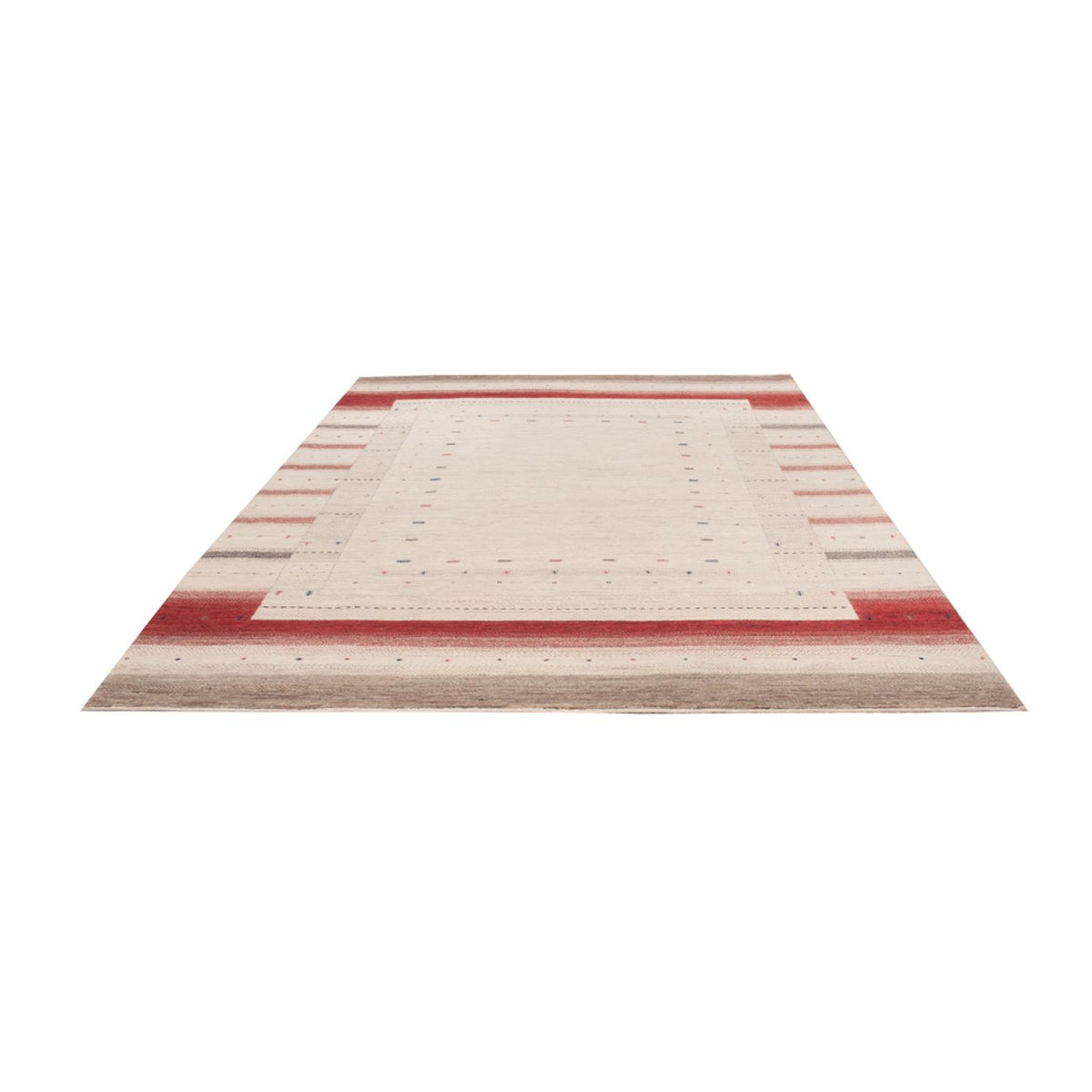Alfombra Gabbeh - Loribaft Indus - 306 x 202 cm - crema