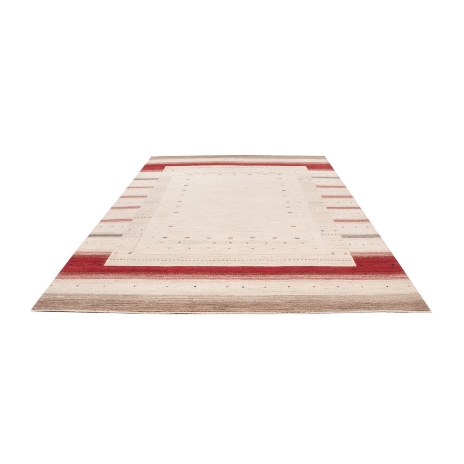 Alfombra Gabbeh - Loribaft Indus - 306 x 200 cm - crema