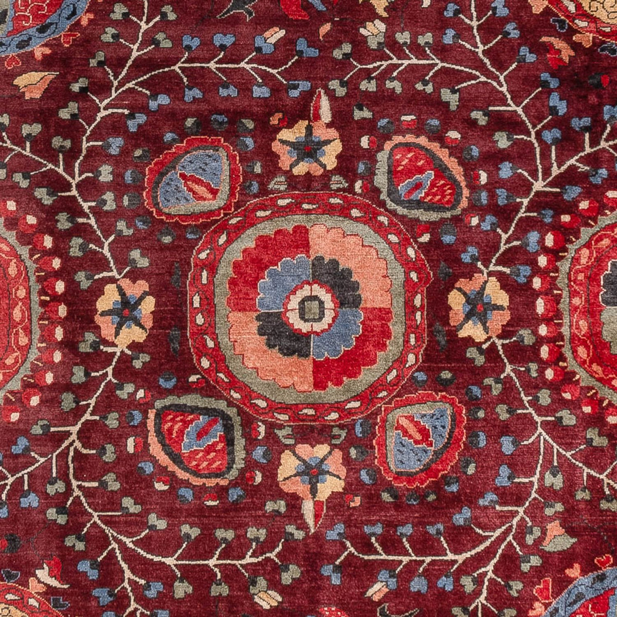 Alfombra de diseño - 309 x 251 cm - rojo vino