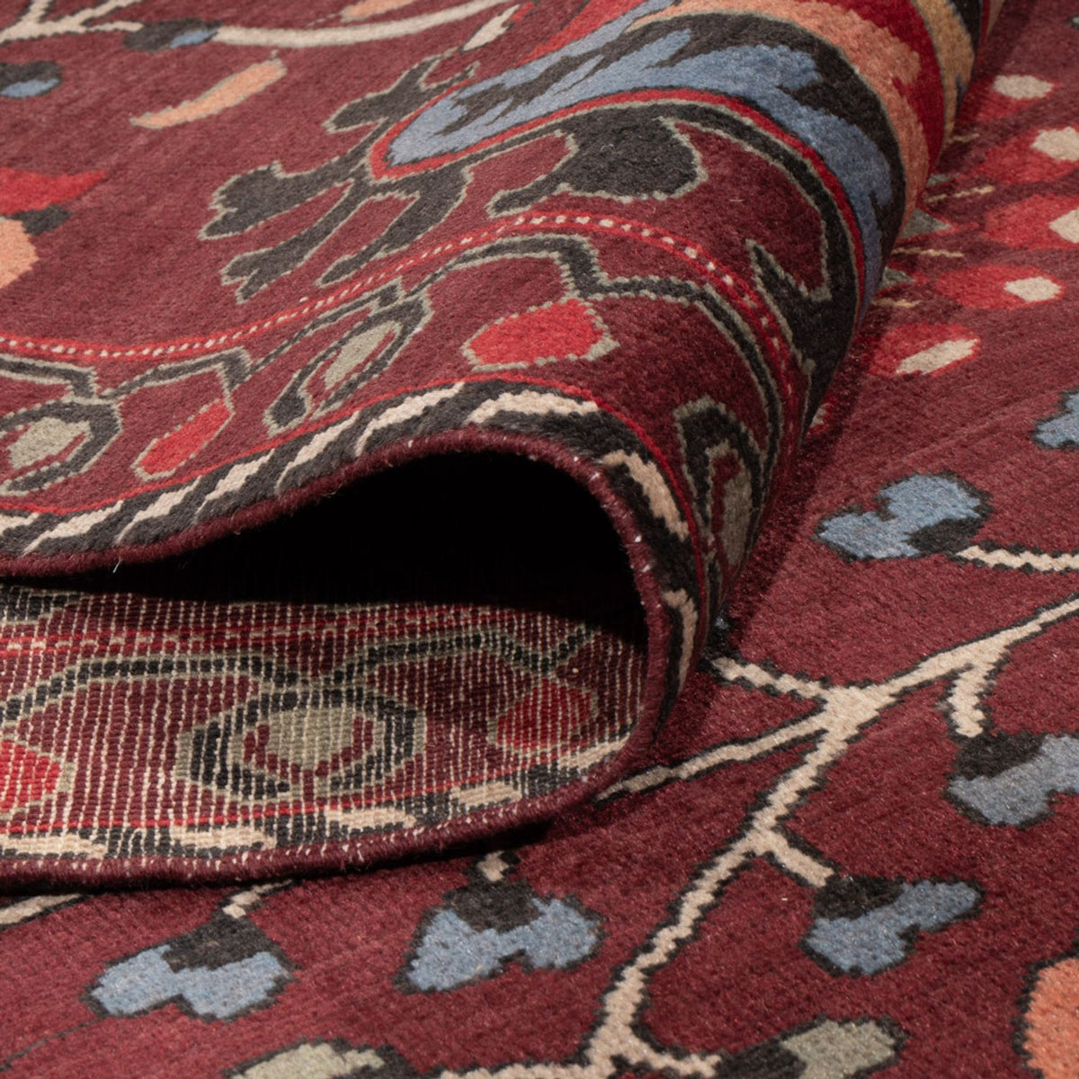 Alfombra de diseño - 309 x 251 cm - rojo vino