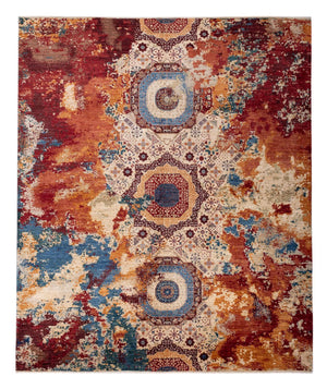 Alfombra de diseño - 292 x 247 cm - multicolor