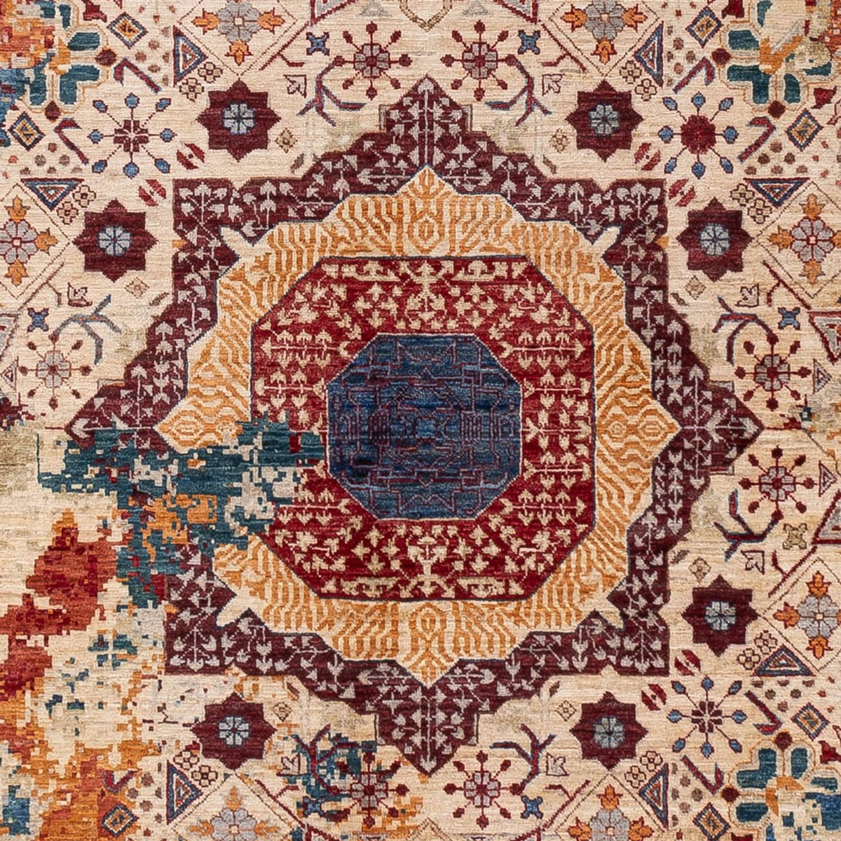 Alfombra de diseño - 292 x 247 cm - multicolor