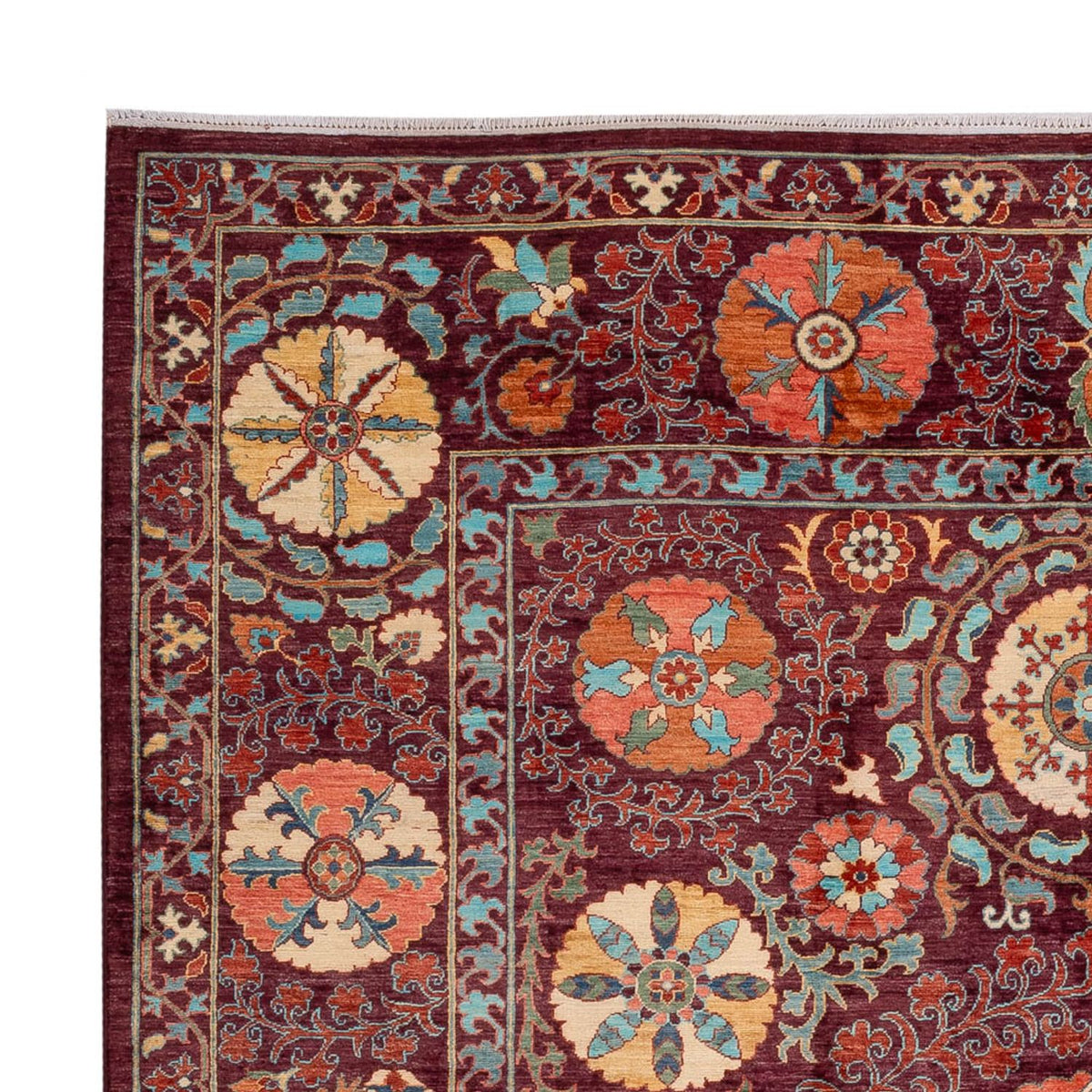 Alfombra Ziegler - Ariana - 251 x 202 cm - rojo vino