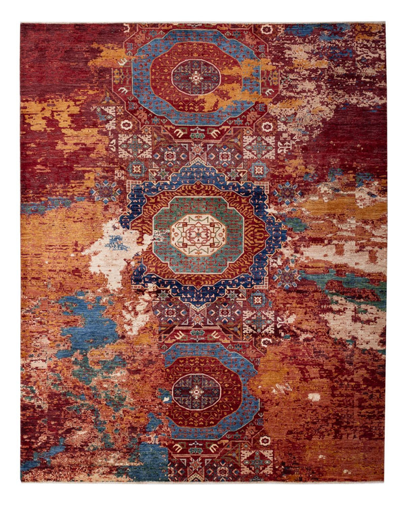 Alfombra de diseño - 305 x 245 cm - multicolor
