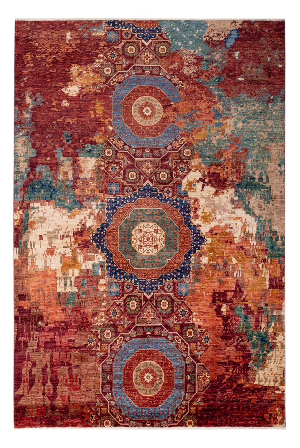 Alfombra de diseño - 307 x 204 cm - multicolor