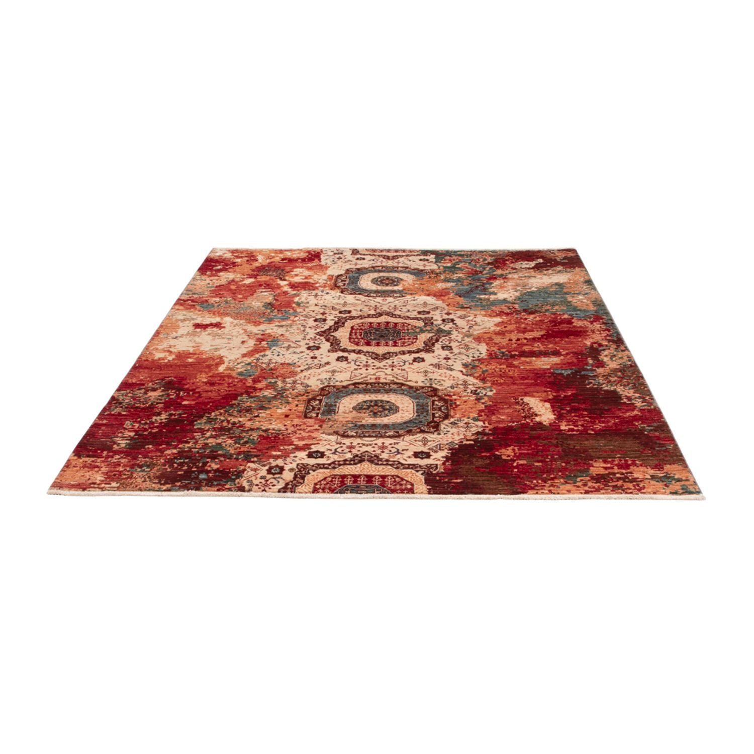 Alfombra de diseño - 200 x 155 cm - multicolor