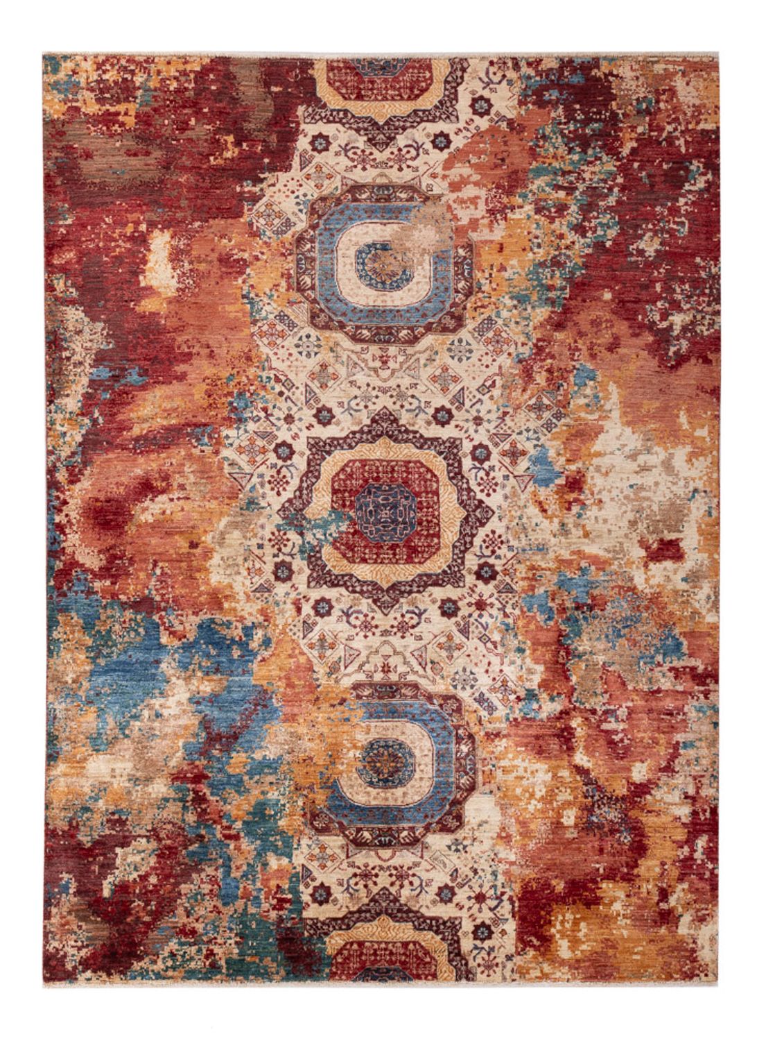Alfombra de diseño - 228 x 170 cm - multicolor