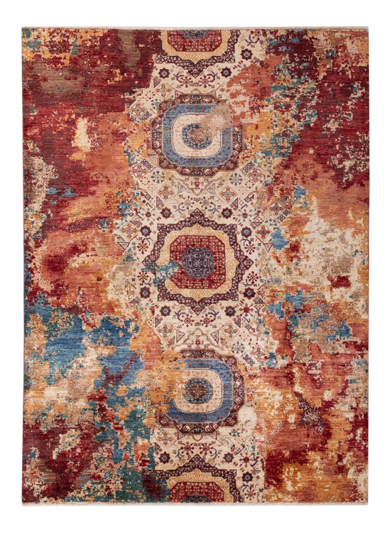 Alfombra de diseño - 228 x 170 cm - multicolor