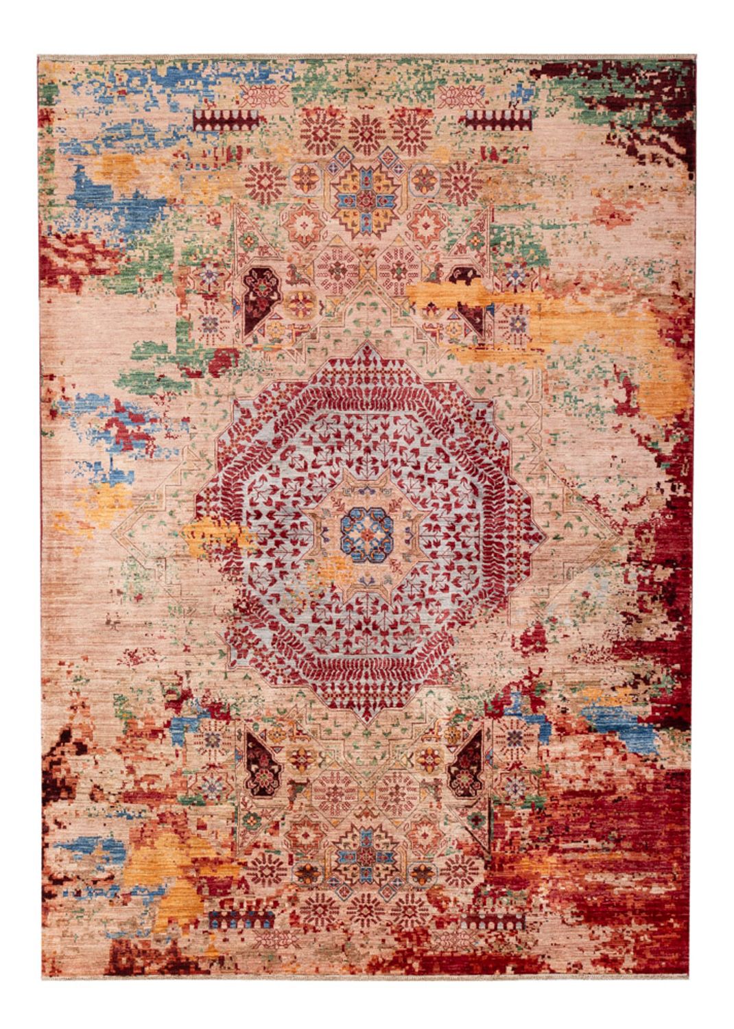 Alfombra de diseño - 239 x 175 cm - multicolor
