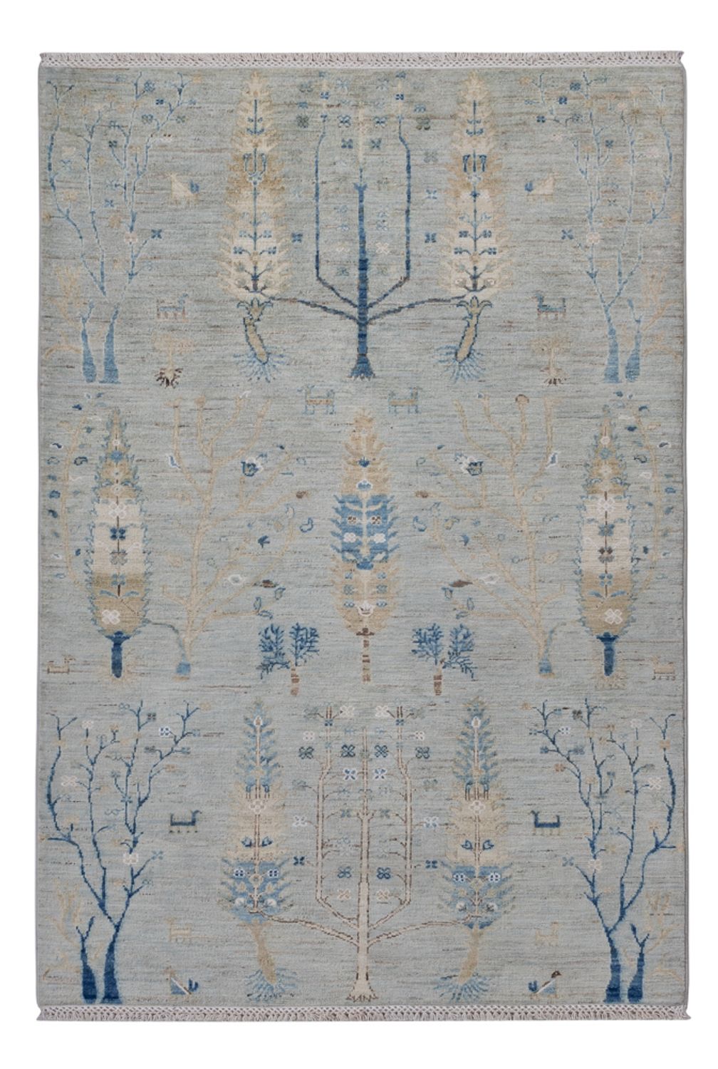 Alfombra de diseño - 181 x 120 cm - plata