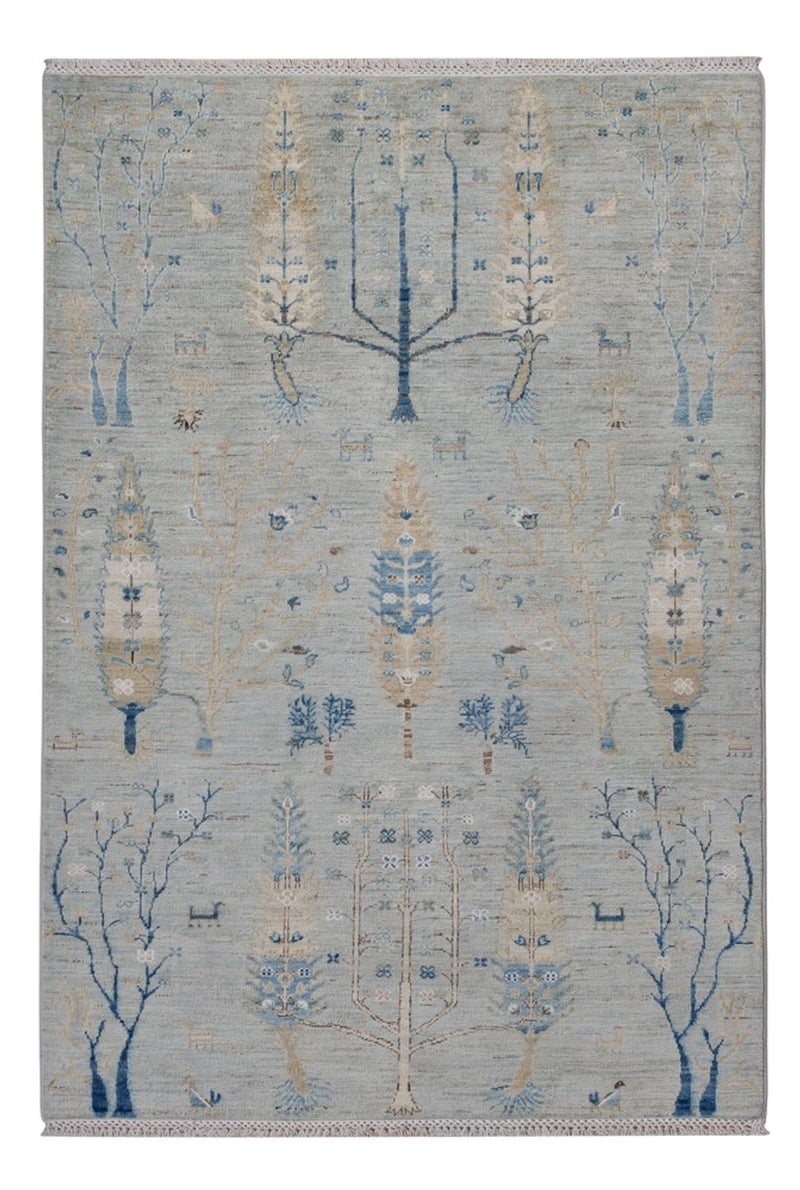 Alfombra de diseño - 181 x 120 cm - plata