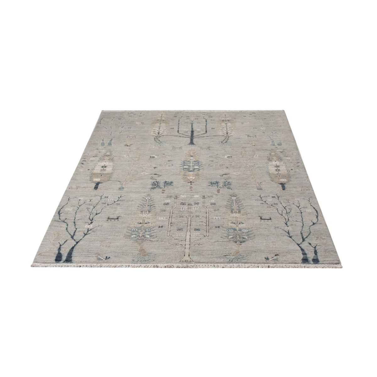Alfombra de diseño - 181 x 120 cm - plata