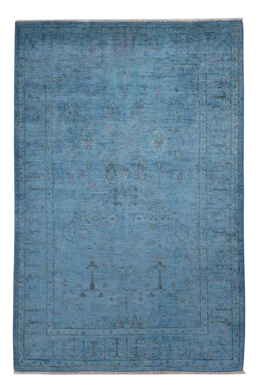 Alfombra Ziegler - Shal - 189 x 124 cm - azul claro