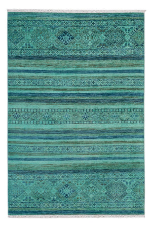 Alfombra Ziegler - Moderna - Vintage/revestido - 177 x 118 cm - turquesa
