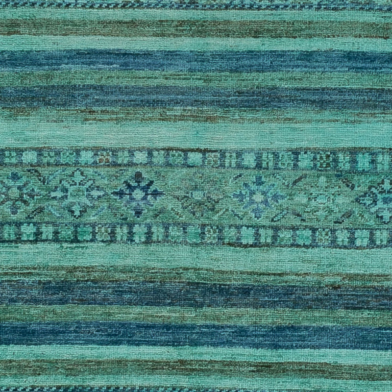 Alfombra Ziegler - Moderna - Vintage/revestido - 177 x 118 cm - turquesa
