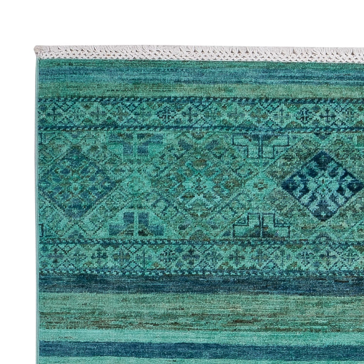 Alfombra Ziegler - Moderna - Vintage/revestido - 177 x 118 cm - turquesa