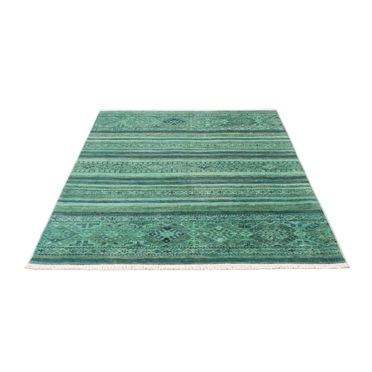 Alfombra Ziegler - Moderna - Vintage/revestido - 177 x 118 cm - turquesa