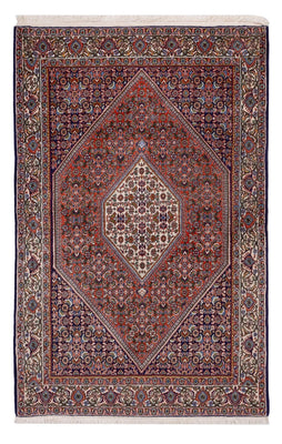 Alfombra persa - Bidjar - 166 x 112 cm - rojo