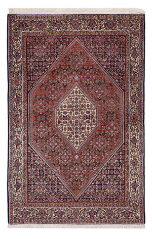 Alfombra persa - Bidjar - 166 x 112 cm - rojo