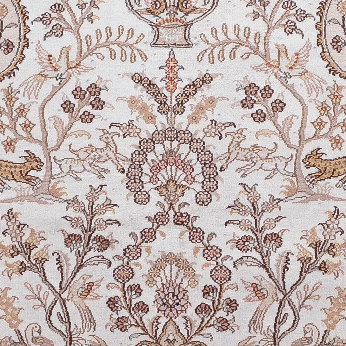 Alfombra de seda - Seda china - 183 x 122 cm - crema