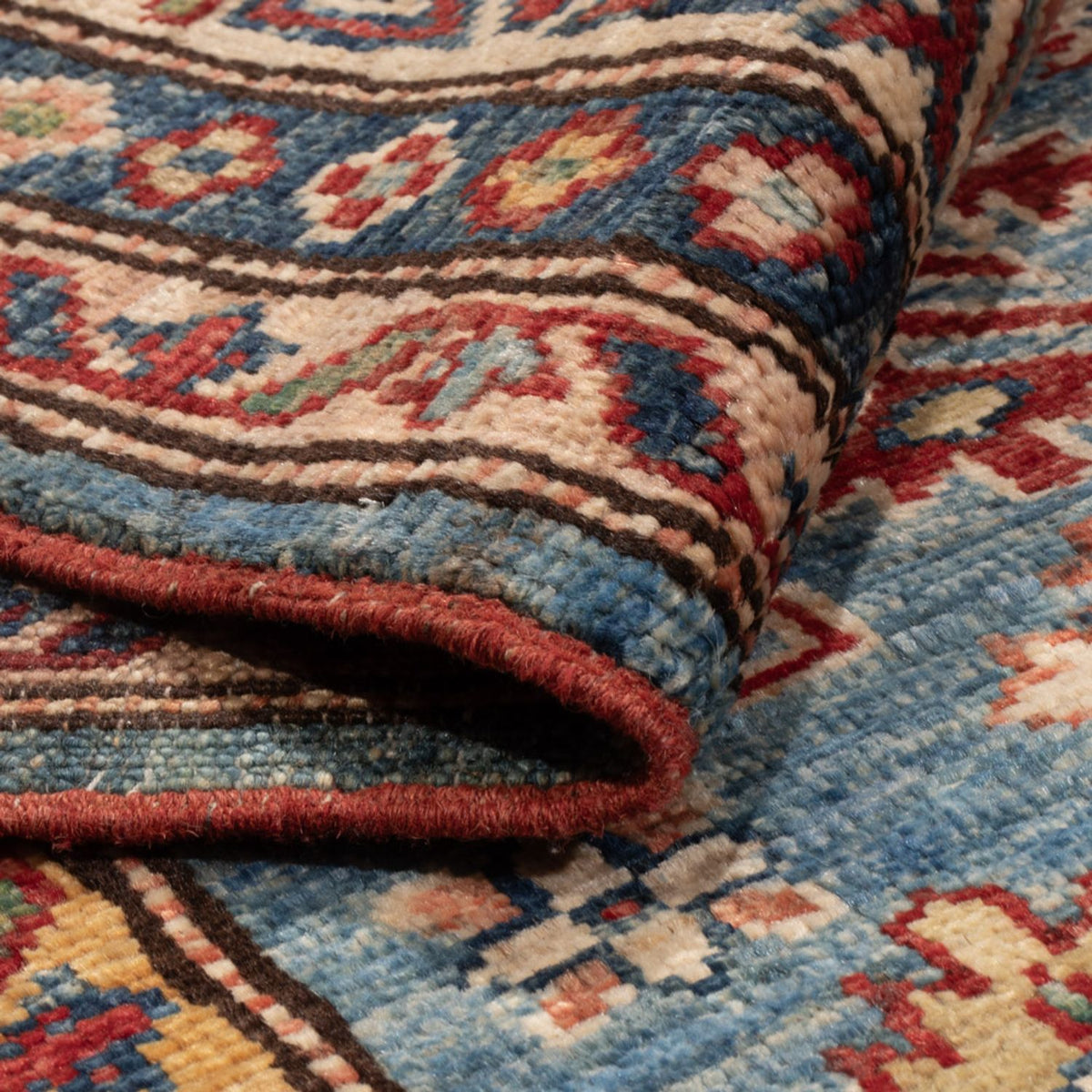 Alfombra Ziegler - Kazak - 241 x 173 cm - azul claro