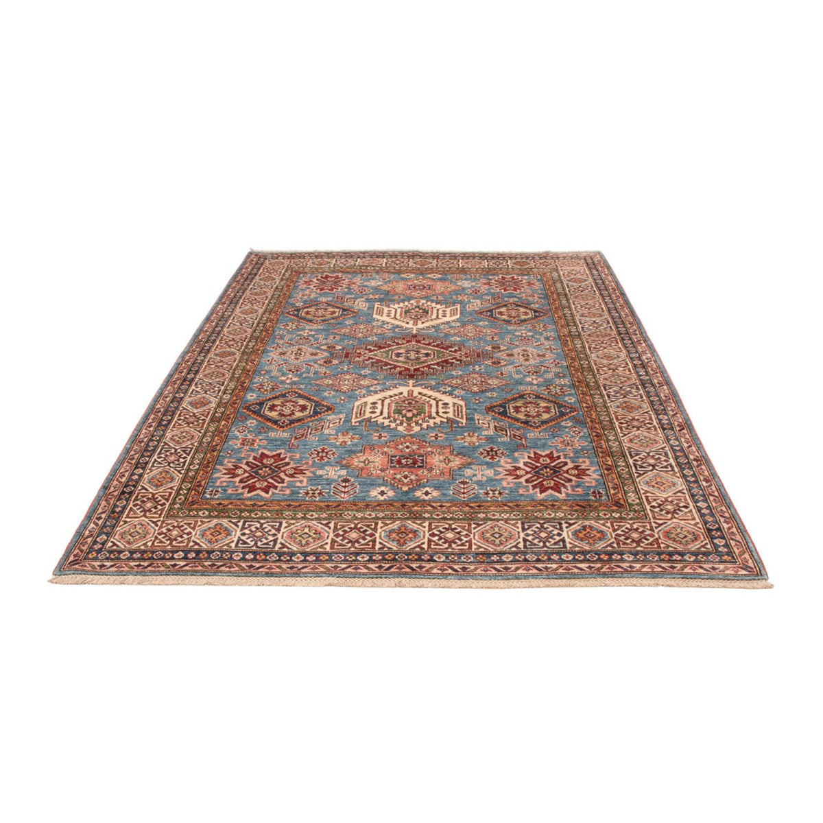 Alfombra Ziegler - Kazak - 241 x 173 cm - azul claro