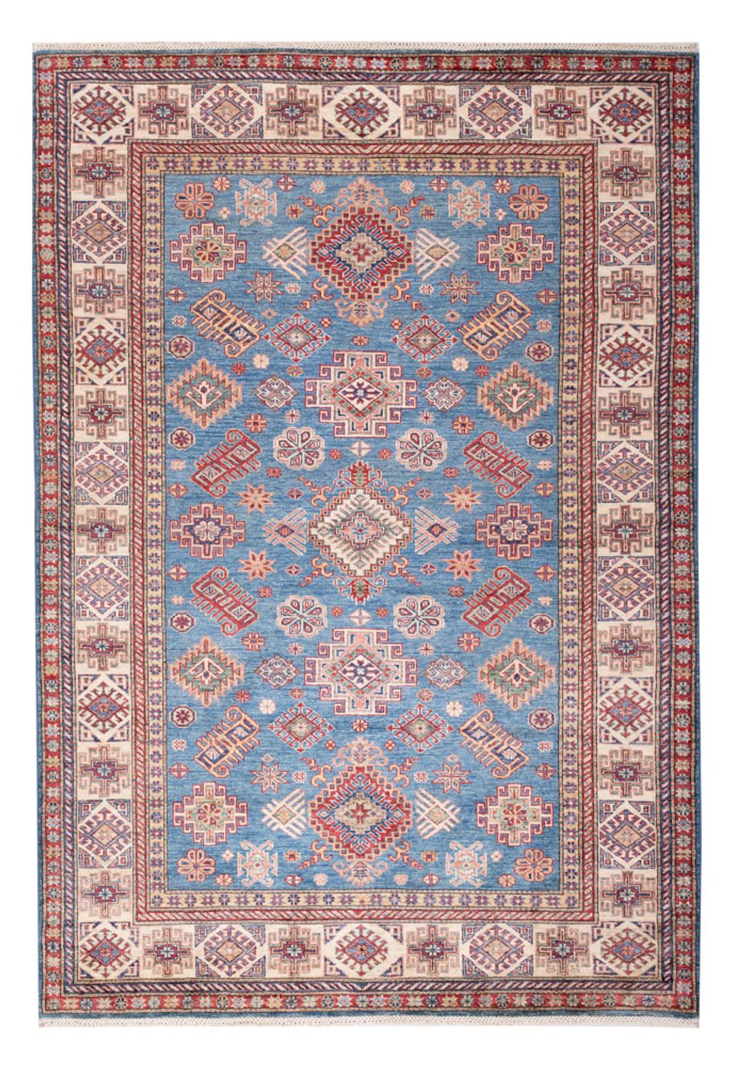 Alfombra Ziegler - Kazak - 243 x 170 cm - azul claro