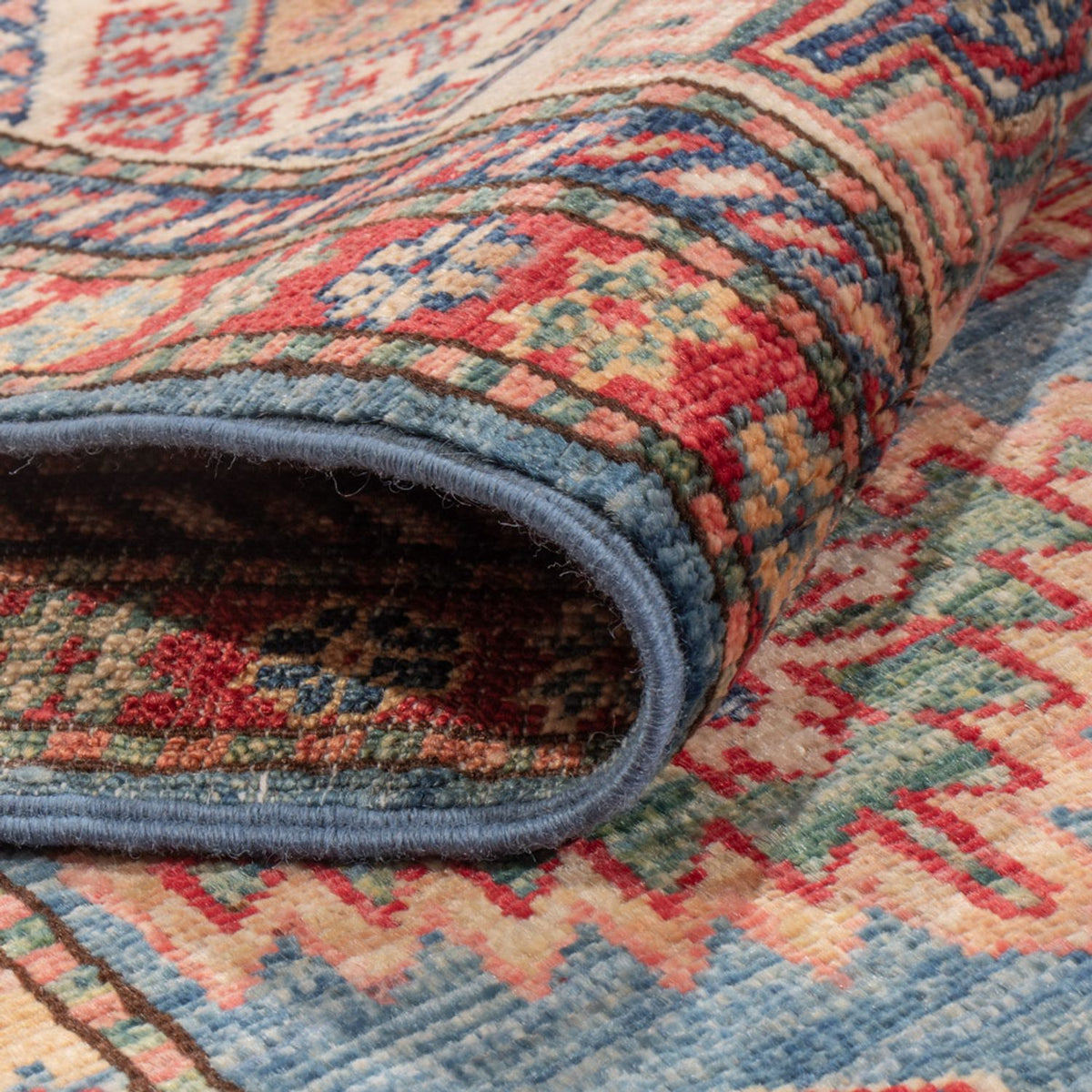 Alfombra Ziegler - Kazak - 243 x 170 cm - azul claro