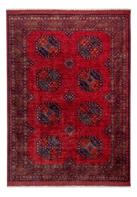 Alfombra afgana - Kunduz - 240 x 174 cm - rojo