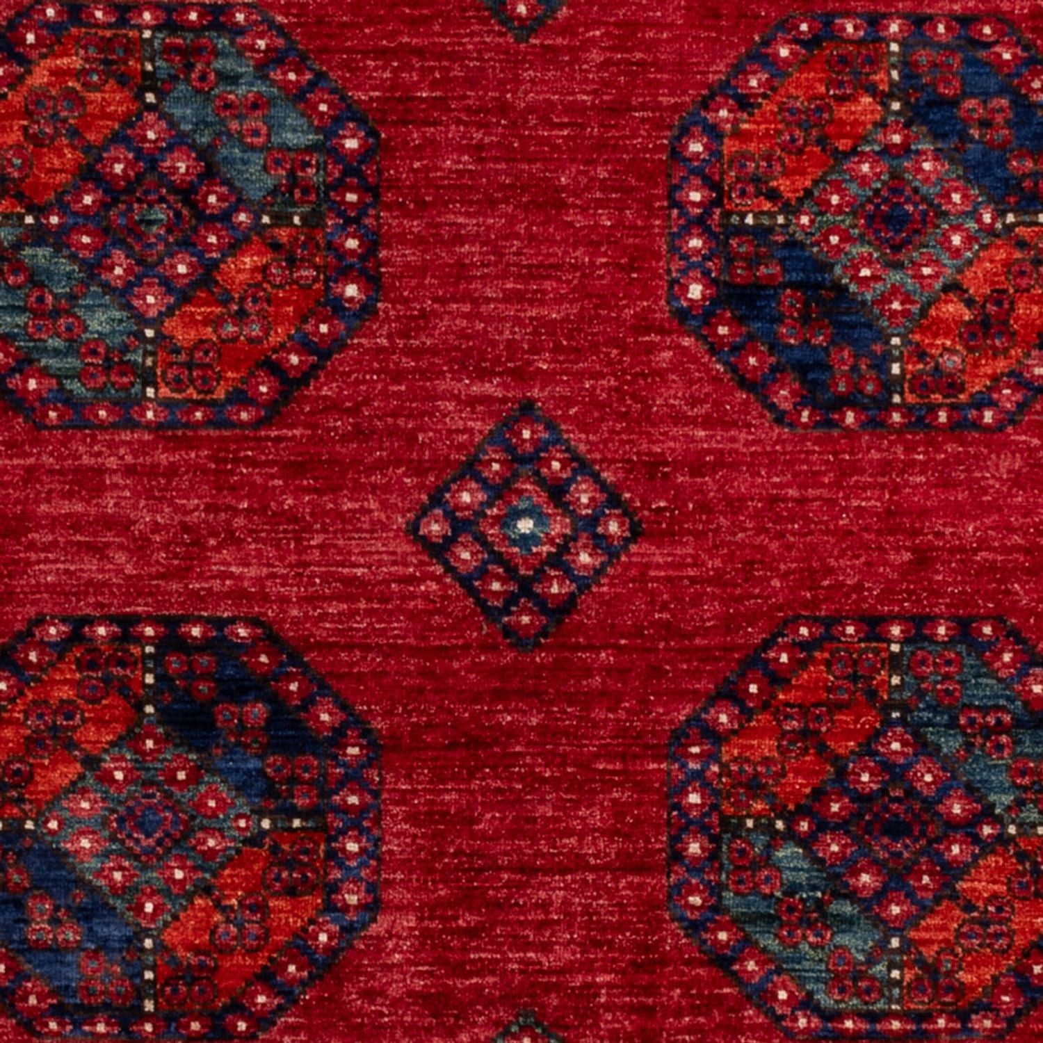 Alfombra afgana - Kunduz - 240 x 174 cm - rojo