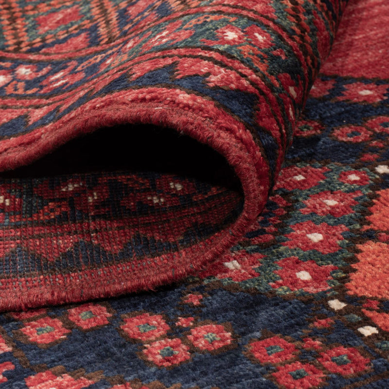 Alfombra afgana - Kunduz - 240 x 174 cm - rojo