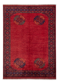 Alfombra afgana - Kunduz - 238 x 176 cm - rojo