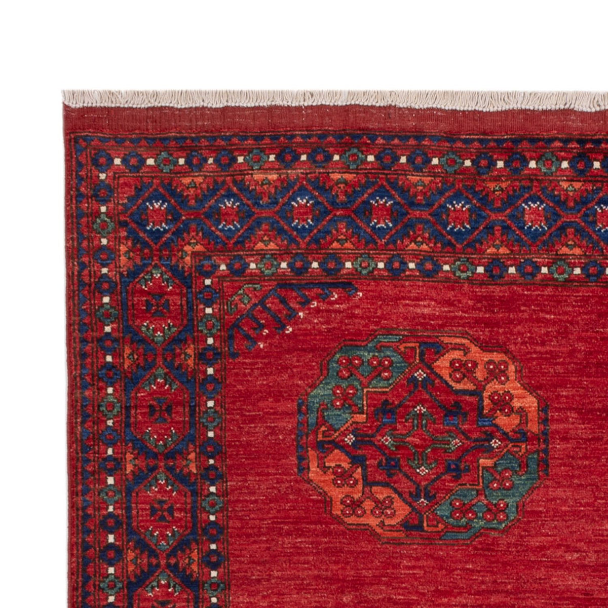 Alfombra afgana - Kunduz - 238 x 176 cm - rojo