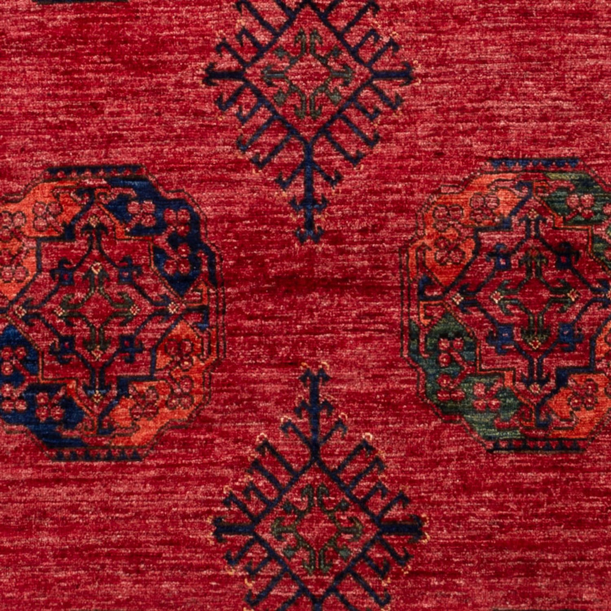 Alfombra afgana - Kunduz - 234 x 172 cm - rojo
