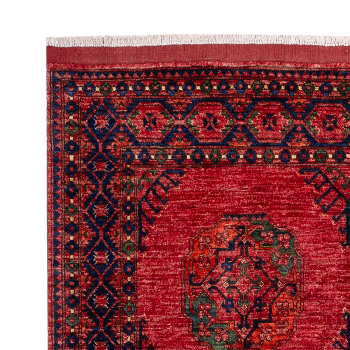 Alfombra afgana - Kunduz - 234 x 172 cm - rojo