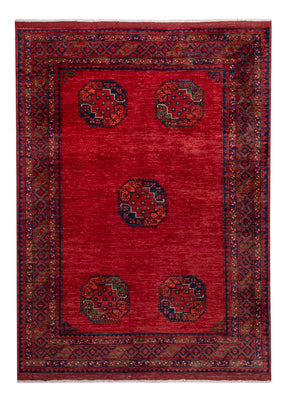 Alfombra afgana - Kunduz - 236 x 172 cm - rojo