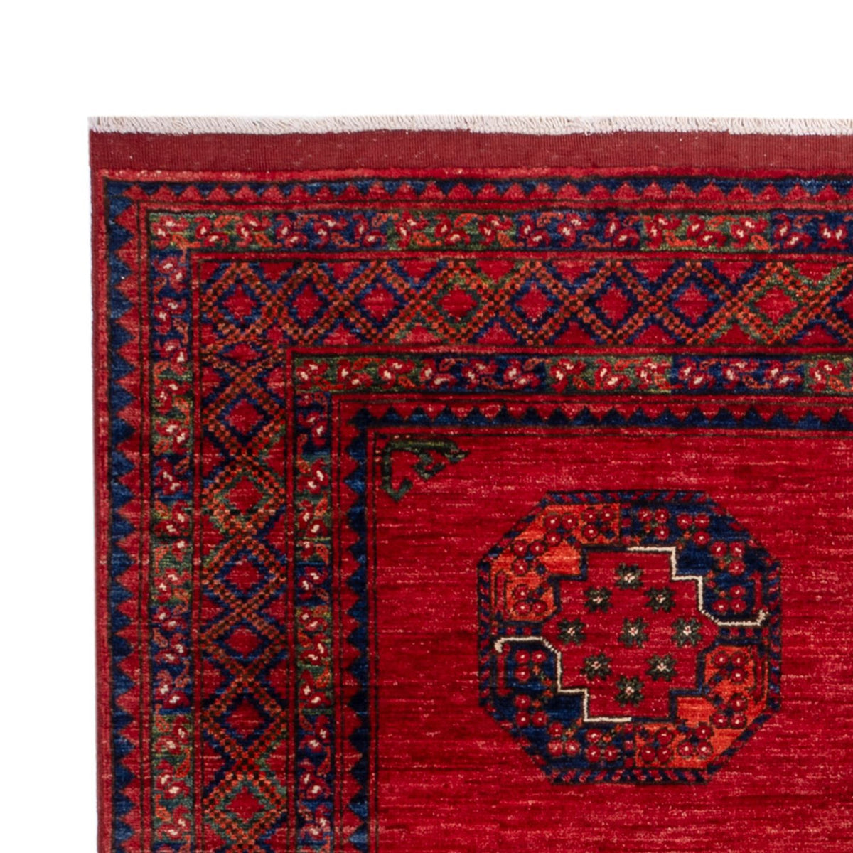 Alfombra afgana - Kunduz - 236 x 172 cm - rojo