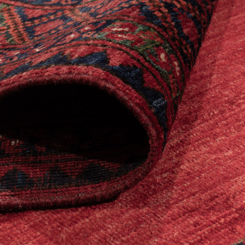 Alfombra afgana - Kunduz - 236 x 172 cm - rojo