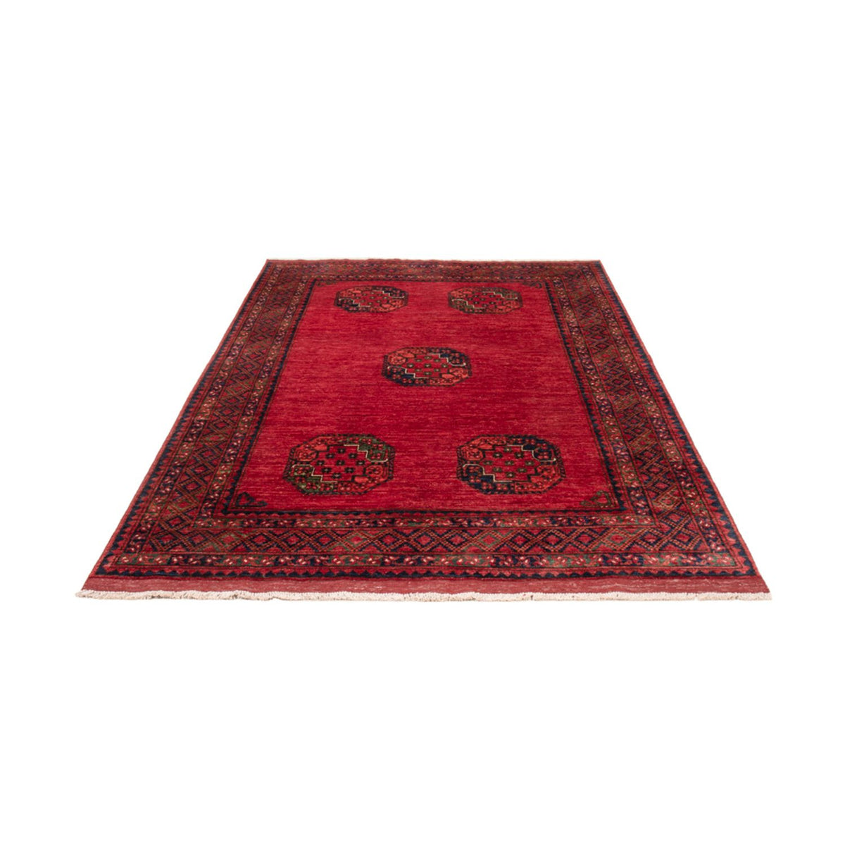 Alfombra afgana - Kunduz - 236 x 172 cm - rojo