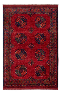 Alfombra afgana - Kunduz - 256 x 176 cm - rojo