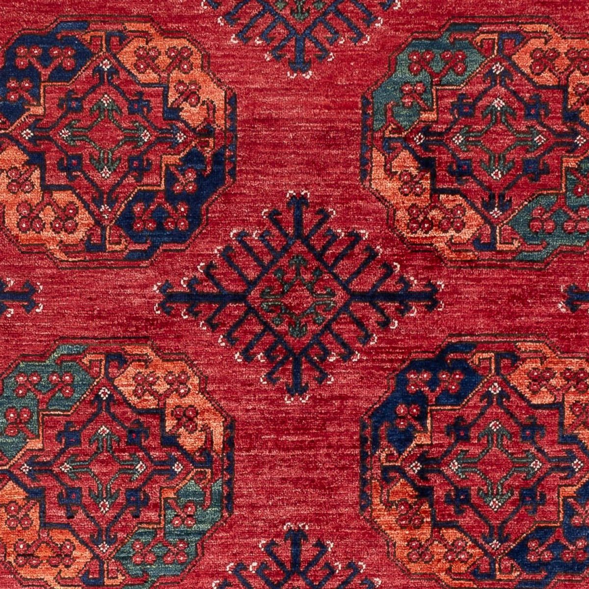 Alfombra afgana - Kunduz - 250 x 174 cm - rojo