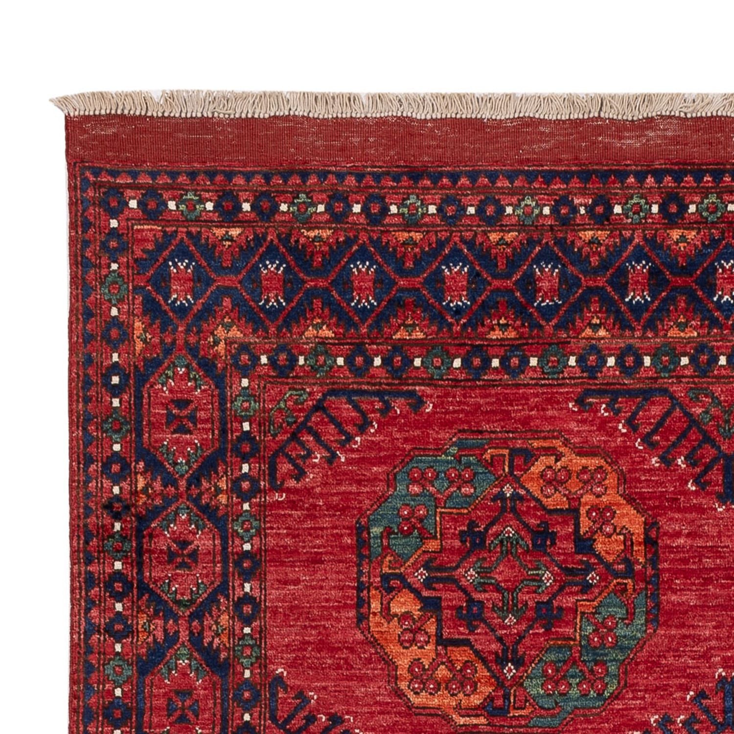 Alfombra afgana - Kunduz - 250 x 174 cm - rojo
