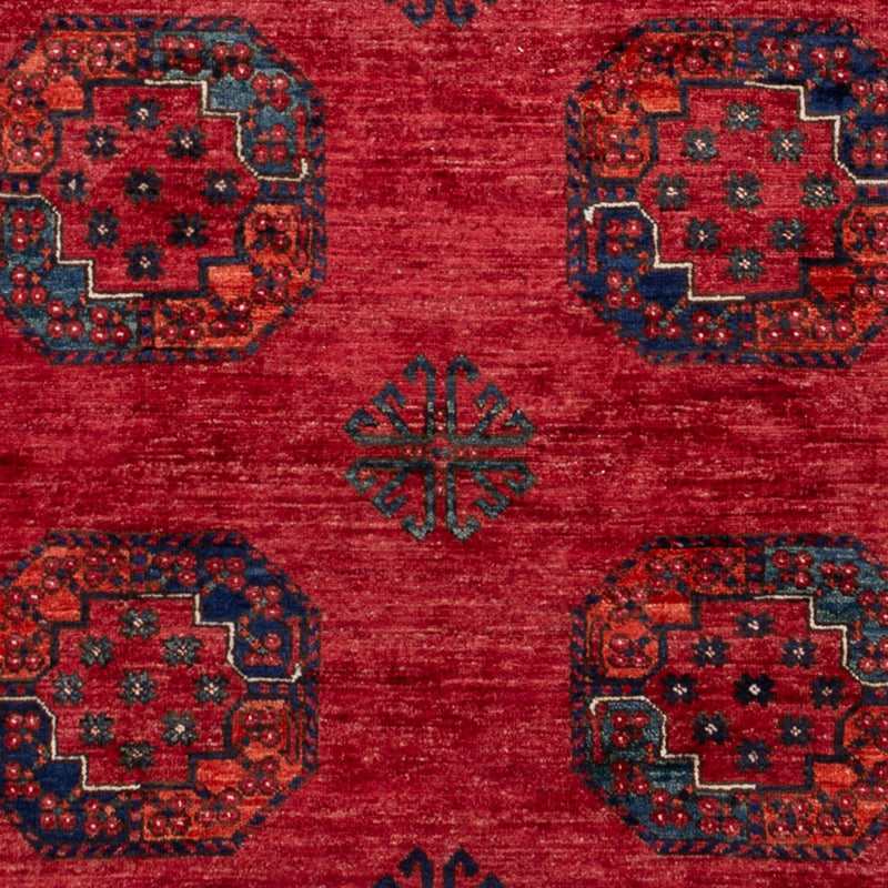 Alfombra afgana - Kunduz - 235 x 173 cm - rojo