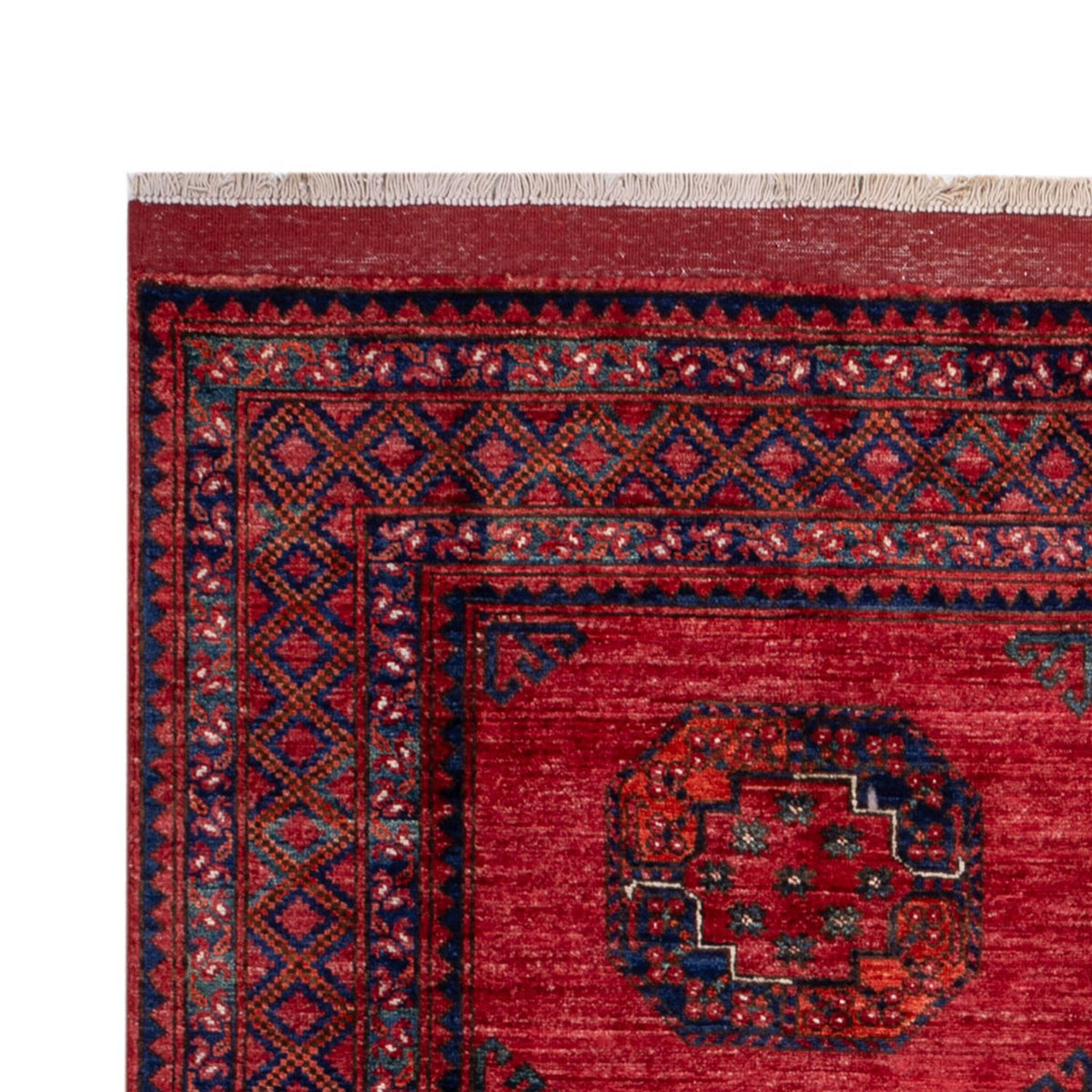 Alfombra afgana - Kunduz - 235 x 173 cm - rojo