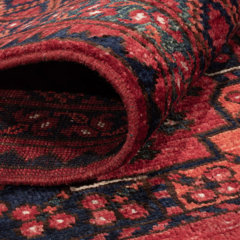 Alfombra afgana - Kunduz - 235 x 173 cm - rojo